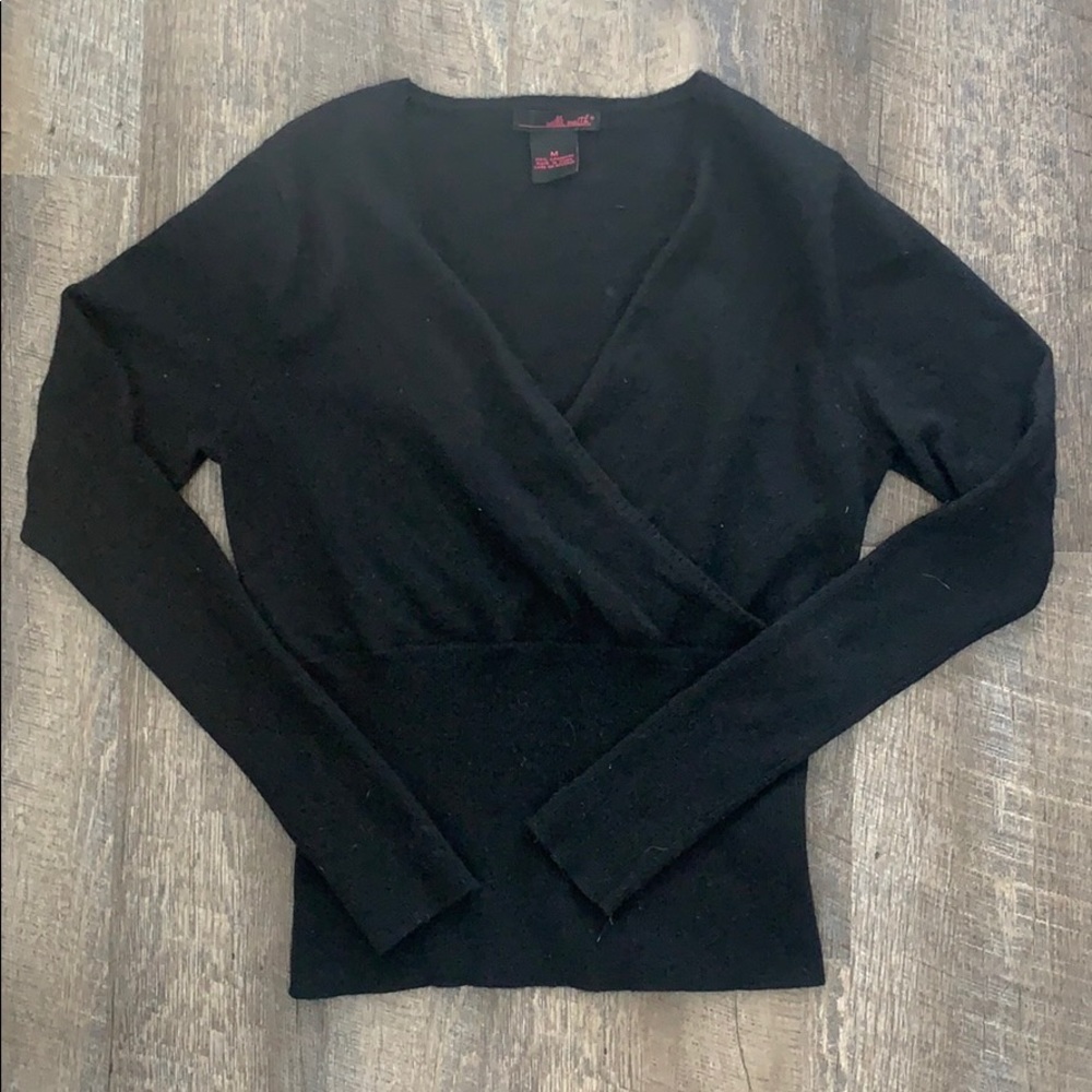 Cropped cashmere sweater